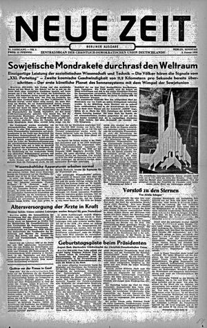 Neue Zeit Online-Archiv vom 04.01.1959