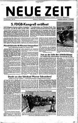 Neue Zeit Online-Archiv vom 27.10.1959