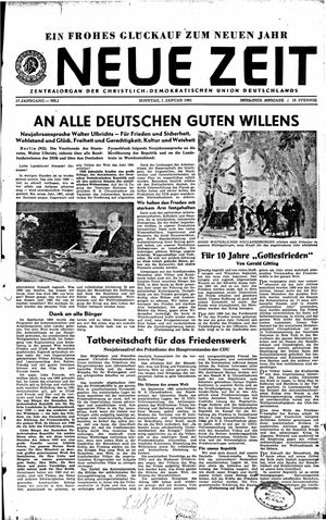 Neue Zeit Online-Archiv on Jan 1, 1961