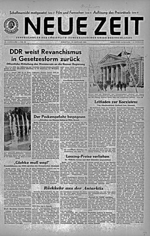 Neue Zeit Online-Archiv on Jan 21, 1962