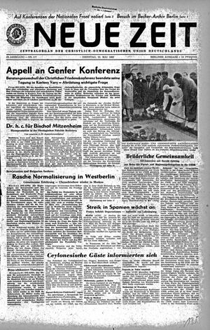 Neue Zeit Online-Archiv on May 22, 1962