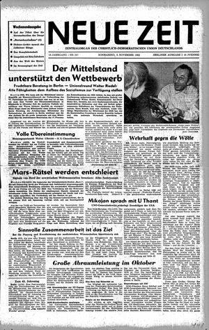 Neue Zeit Online-Archiv on Nov 3, 1962