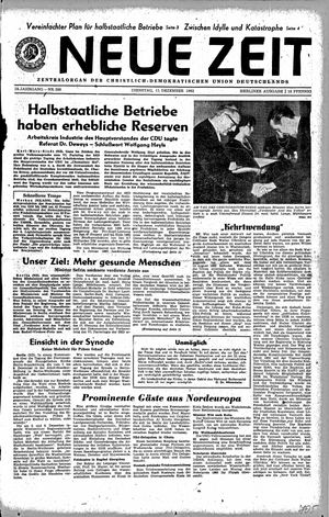 Neue Zeit Online-Archiv vom 11.12.1962