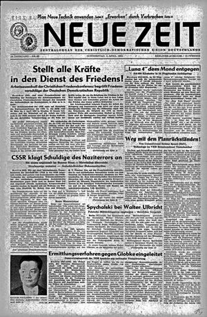 Neue Zeit Online-Archiv on Apr 4, 1963