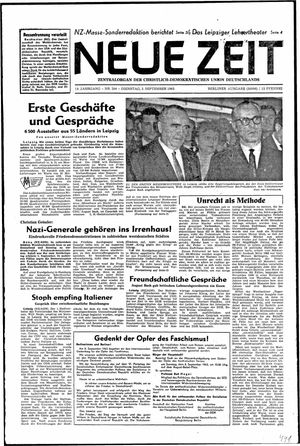 Neue Zeit Online-Archiv vom 03.09.1963