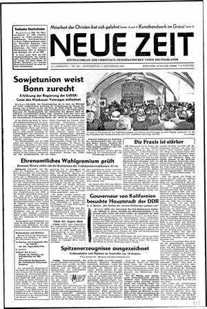 Neue Zeit Online-Archiv on Sep 5, 1963