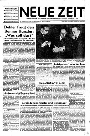 Neue Zeit Online-Archiv vom 18.01.1964