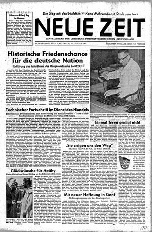 Neue Zeit Online-Archiv on Jan 22, 1964