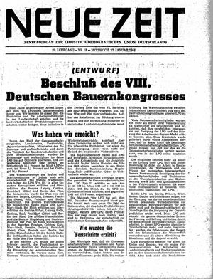 Neue Zeit Online-Archiv on Jan 22, 1964