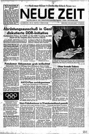 Neue Zeit Online-Archiv vom 07.02.1964