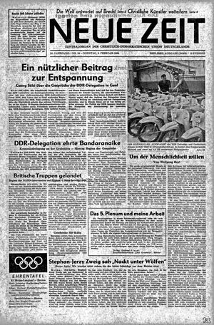 Neue Zeit Online-Archiv vom 09.02.1964