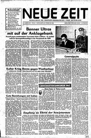 Neue Zeit Online-Archiv vom 22.02.1964