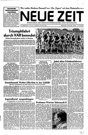 Neue Zeit Online-Archiv vom 26.05.1964