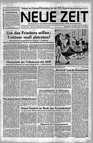 Neue Zeit Online-Archiv vom 23.06.1964