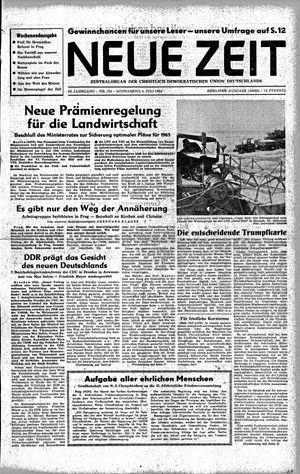Neue Zeit Online-Archiv vom 04.07.1964