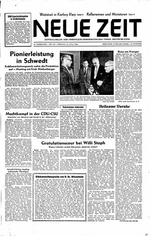 Neue Zeit Online-Archiv vom 10.07.1964