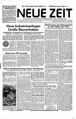 Neue Zeit Online-Archiv vom 04.08.1964