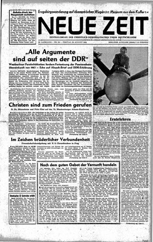 Neue Zeit Online-Archiv vom 28.08.1964