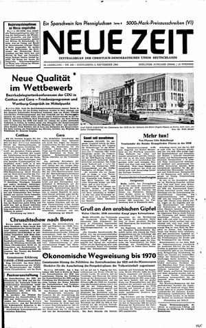 Neue Zeit Online-Archiv vom 05.09.1964