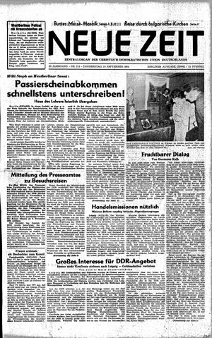 Neue Zeit Online-Archiv vom 10.09.1964