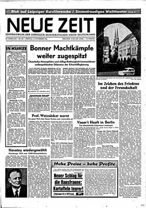 Neue Zeit Online-Archiv vom 13.11.1964