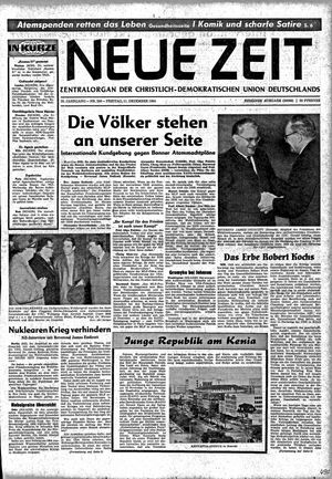 Neue Zeit Online-Archiv vom 11.12.1964