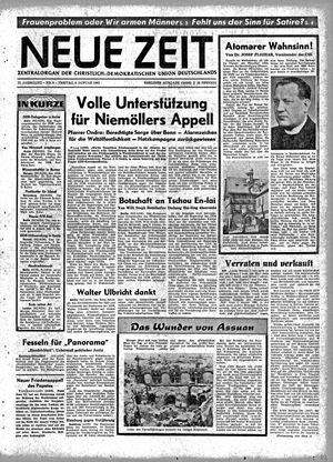 Neue Zeit Online-Archiv vom 08.01.1965