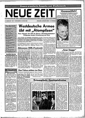 Neue Zeit Online-Archiv vom 09.01.1965