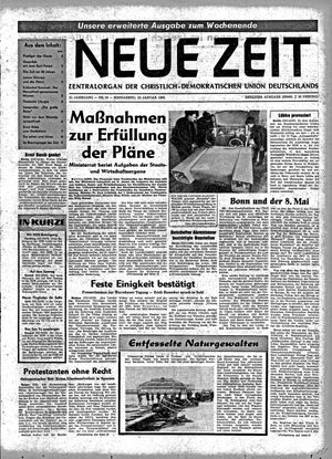 Neue Zeit Online-Archiv vom 23.01.1965
