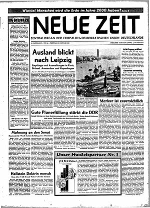 Neue Zeit Online-Archiv vom 29.01.1965