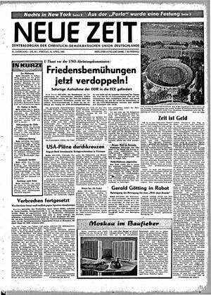 Neue Zeit Online-Archiv vom 23.04.1965