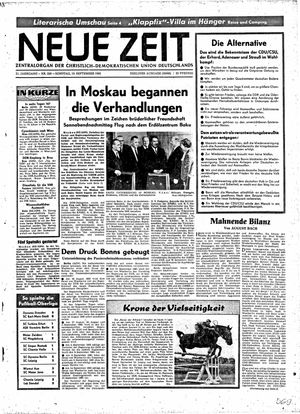 Neue Zeit Online-Archiv vom 19.09.1965