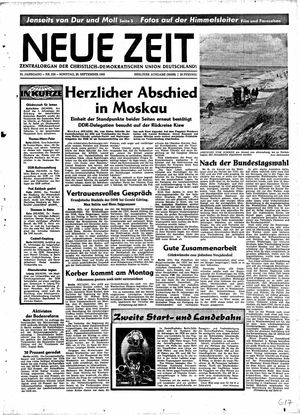 Neue Zeit Online-Archiv vom 26.09.1965
