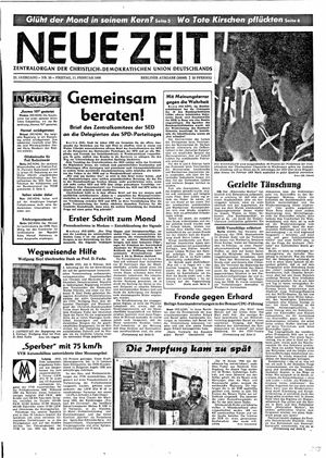 Neue Zeit Online-Archiv vom 11.02.1966