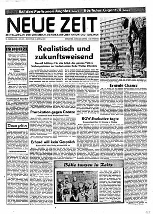Neue Zeit Online-Archiv vom 24.04.1966