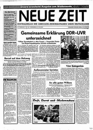 Neue Zeit Online-Archiv vom 18.06.1966