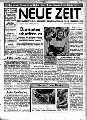 Neue Zeit Online-Archiv vom 31.07.1966