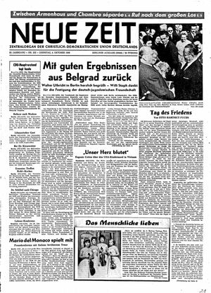 Neue Zeit Online-Archiv vom 04.10.1966