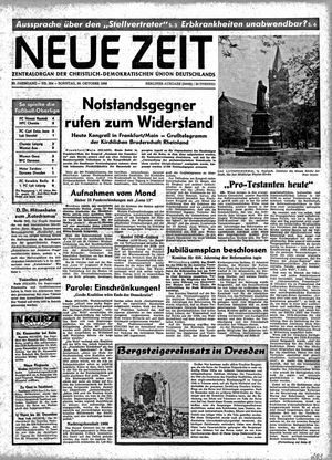 Neue Zeit Online-Archiv vom 30.10.1966