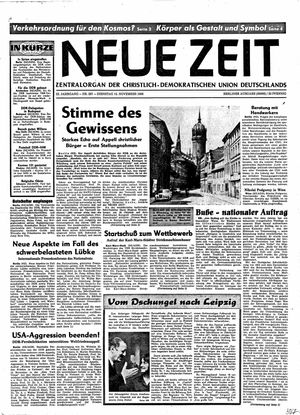Neue Zeit Online-Archiv vom 15.11.1966