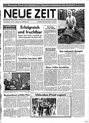 Neue Zeit Online-Archiv vom 30.12.1966