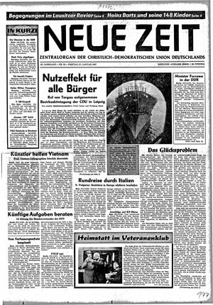 Neue Zeit Online-Archiv vom 27.01.1967