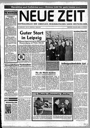 Neue Zeit Online-Archiv vom 07.03.1967
