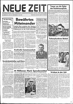 Neue Zeit Online-Archiv vom 08.07.1967