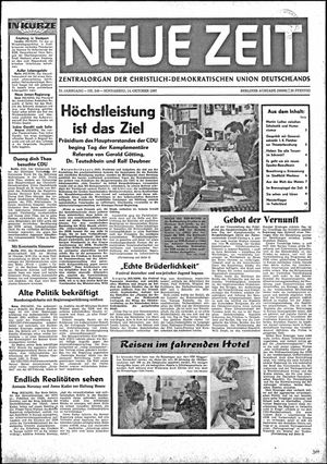 Neue Zeit Online-Archiv vom 14.10.1967