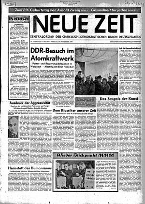 Neue Zeit Online-Archiv vom 10.11.1967