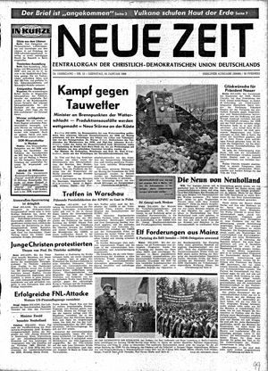 Neue Zeit Online-Archiv vom 16.01.1968