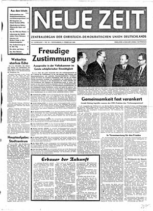Neue Zeit Online-Archiv vom 03.02.1968