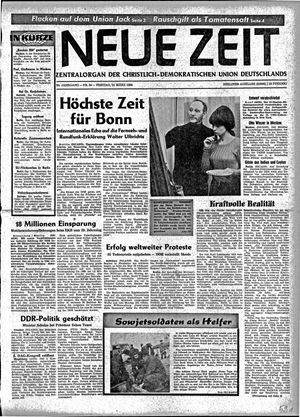 Neue Zeit Online-Archiv vom 15.03.1968