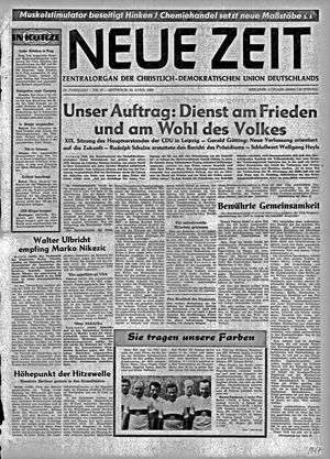 Neue Zeit Online-Archiv vom 24.04.1968
